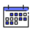 calendrier bleu sombre