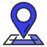 localisation bleu sombre